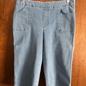 Isaac Mizrahi Live Tall 24/7 Stretch Denim Pedal Pusher